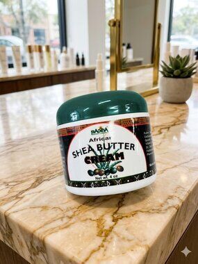 African Shea Butter Cream 4oz | Moisturizing Body Cream for Dry Skin | Natural S